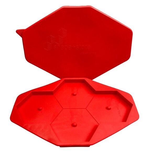 Shape+Store Burger Master Max 4 Half Pound Burgers Silicone Freezer Container - Picture 1 of 4